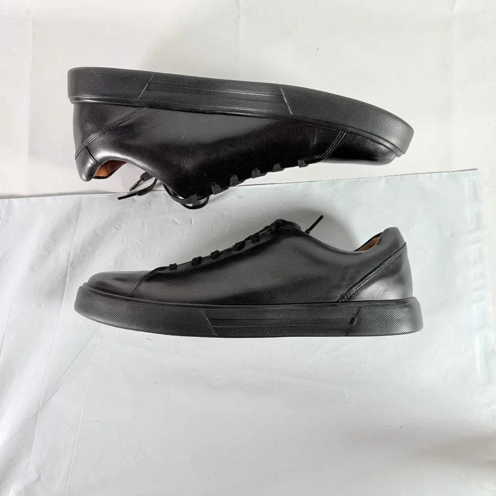 Clarks Un Costa Lace Black Leather Men's Oxford Sneakers Size 13 M